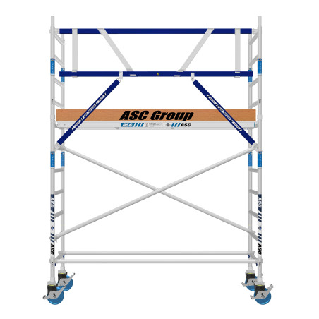 Rusztowania aluminiowe z poręczami wyprzedzającymi ASC Group 0,90 x 1,90 m